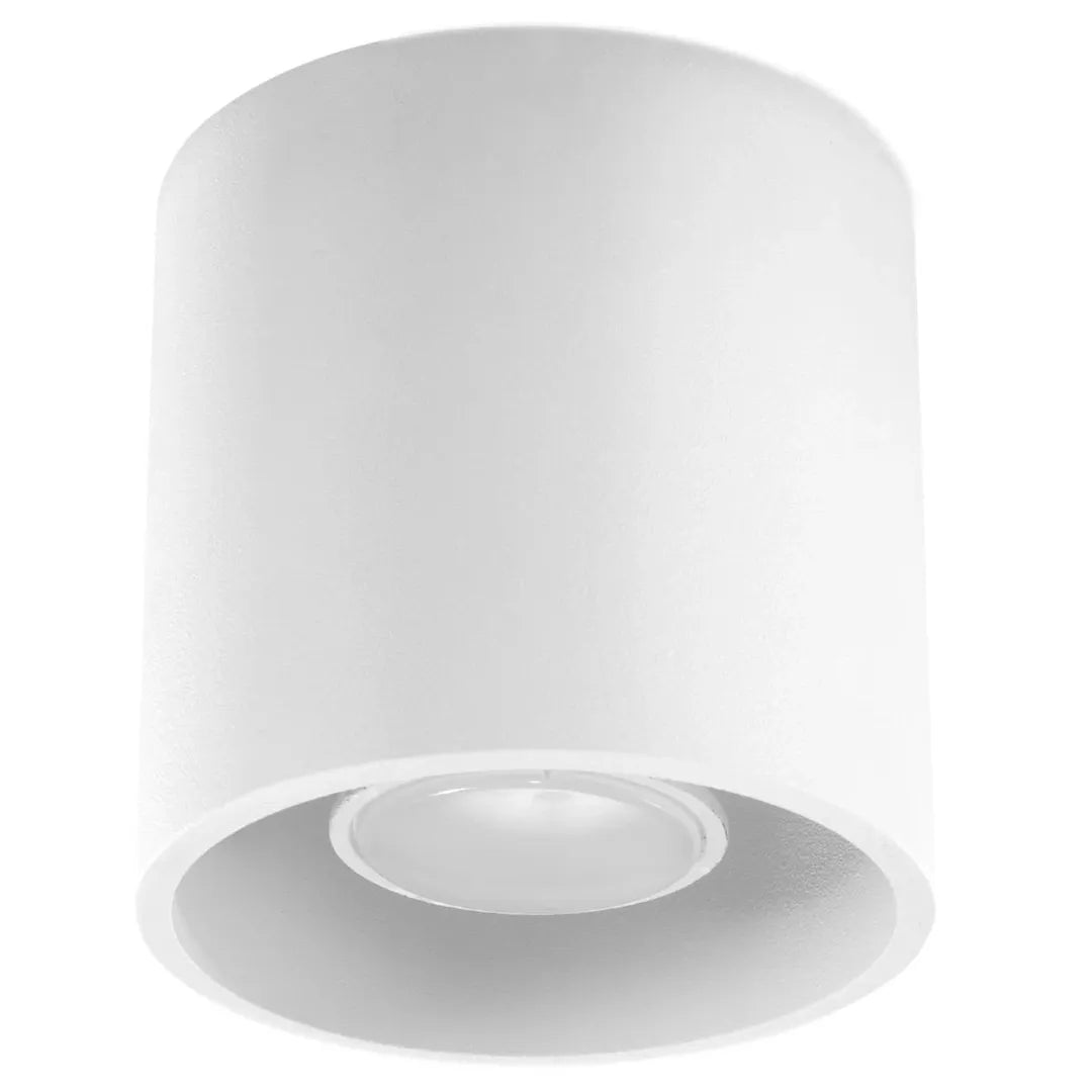Witte Plafondlamp ORBIS 1 – Moderne Enkellamps Armatuur voor Woonkamer, Keuken of Hal