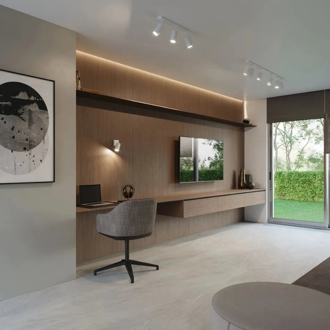Witte Plafondlamp RING met 6 Lichtpunten – Moderne Designlamp voor Woonkamer, Eetkamer of Hal