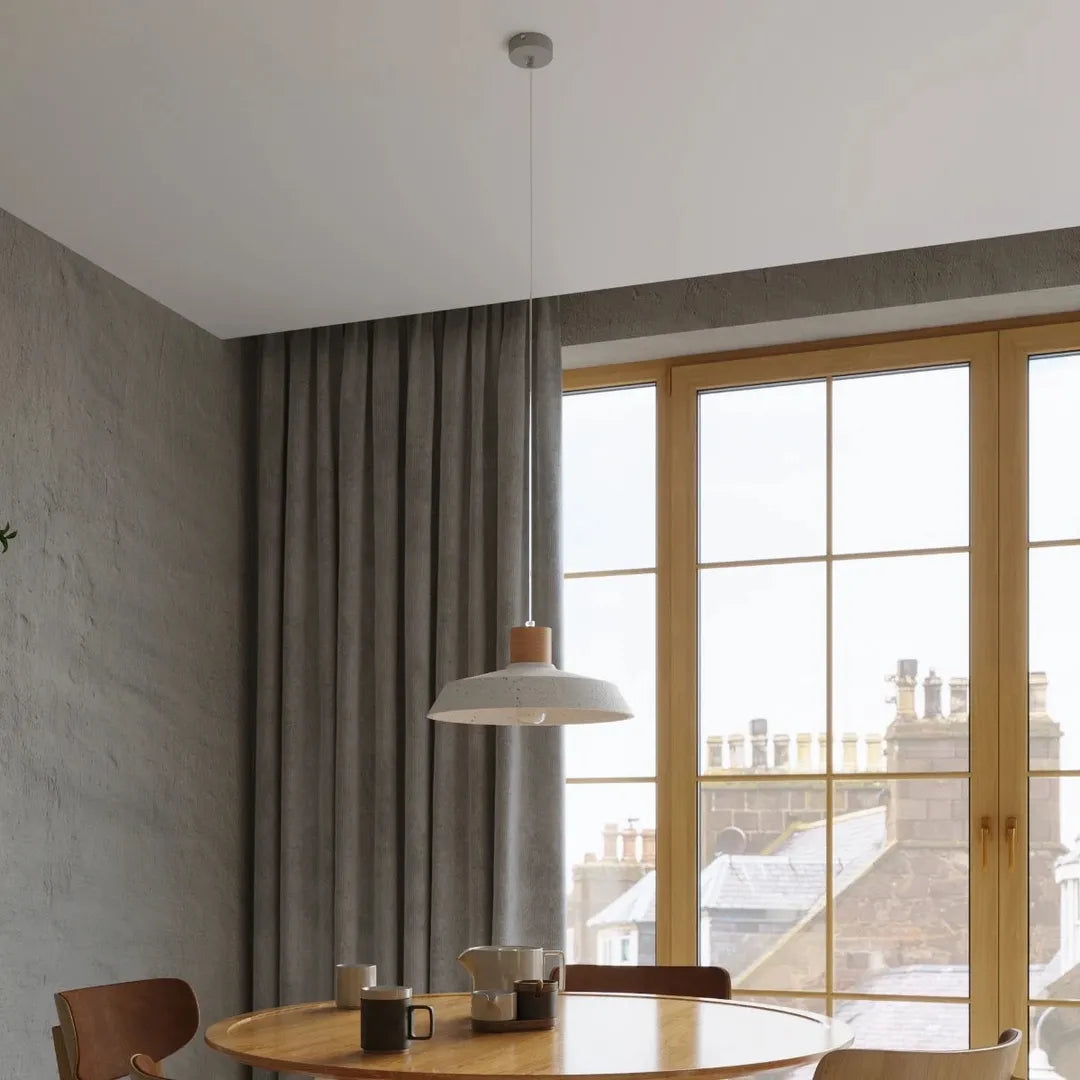Houten Hanglamp ALEXIA – Natuurlijke Sfeerverlichting voor Woonkamer, Eetkamer of Hal