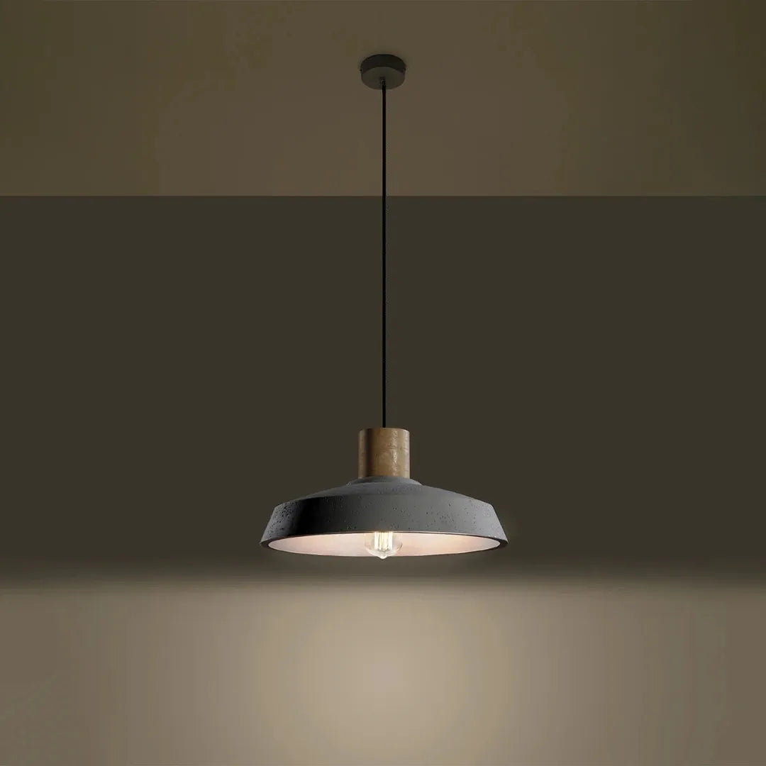 Houten Hanglamp ALEXIA – Natuurlijke Sfeerverlichting voor Woonkamer, Eetkamer of Hal