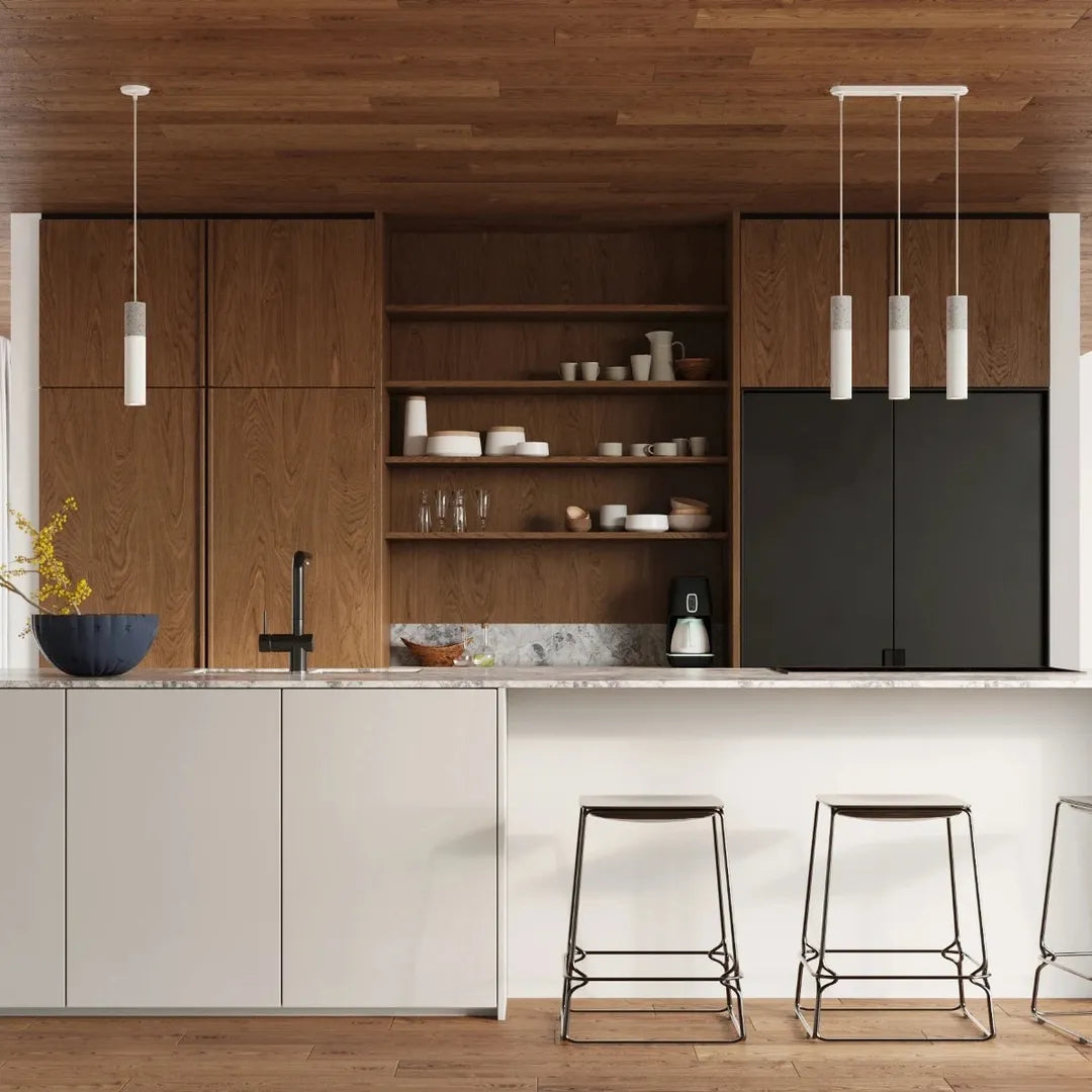 Witte Hanglamp BORGIO met 3 Lichtpunten – Moderne Plafondlamp voor Eetkamer, Keuken of Woonkamer
