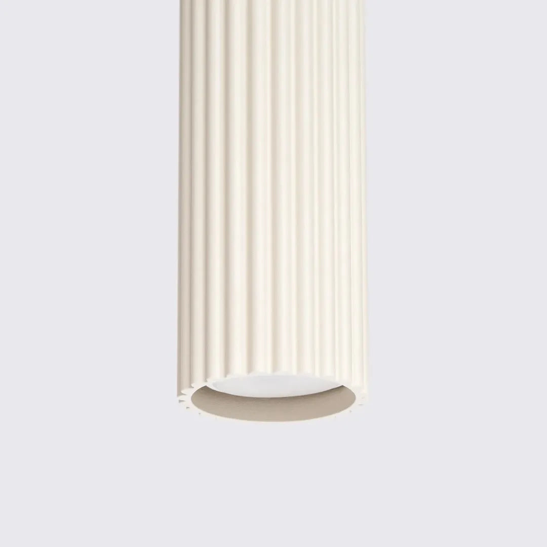 Beige Hanglamp KARBON met 1 Lichtpunt – Moderne Plafondlamp voor Eetkamer, Keuken of Hal