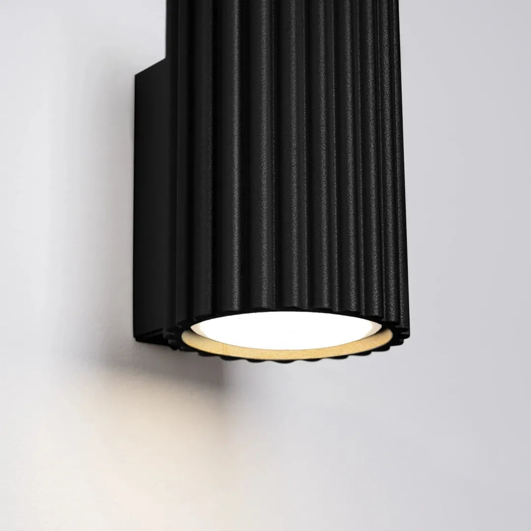 Zwarte Wandlamp KARBON 10 – Moderne Muurlamp voor Woonkamer, Slaapkamer of Hal