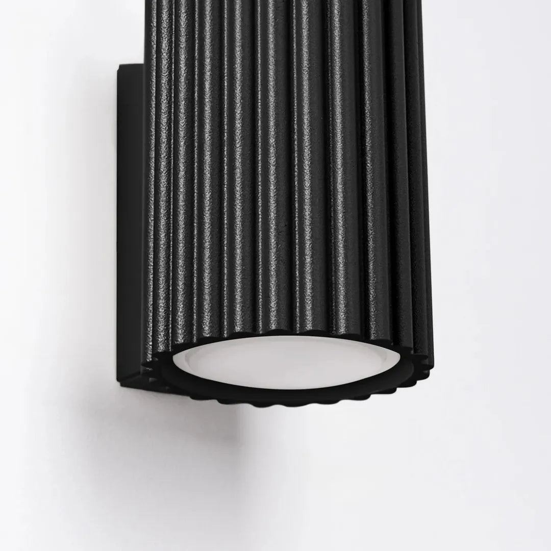 Zwarte Wandlamp KARBON 10 – Moderne Muurlamp voor Woonkamer, Slaapkamer of Hal