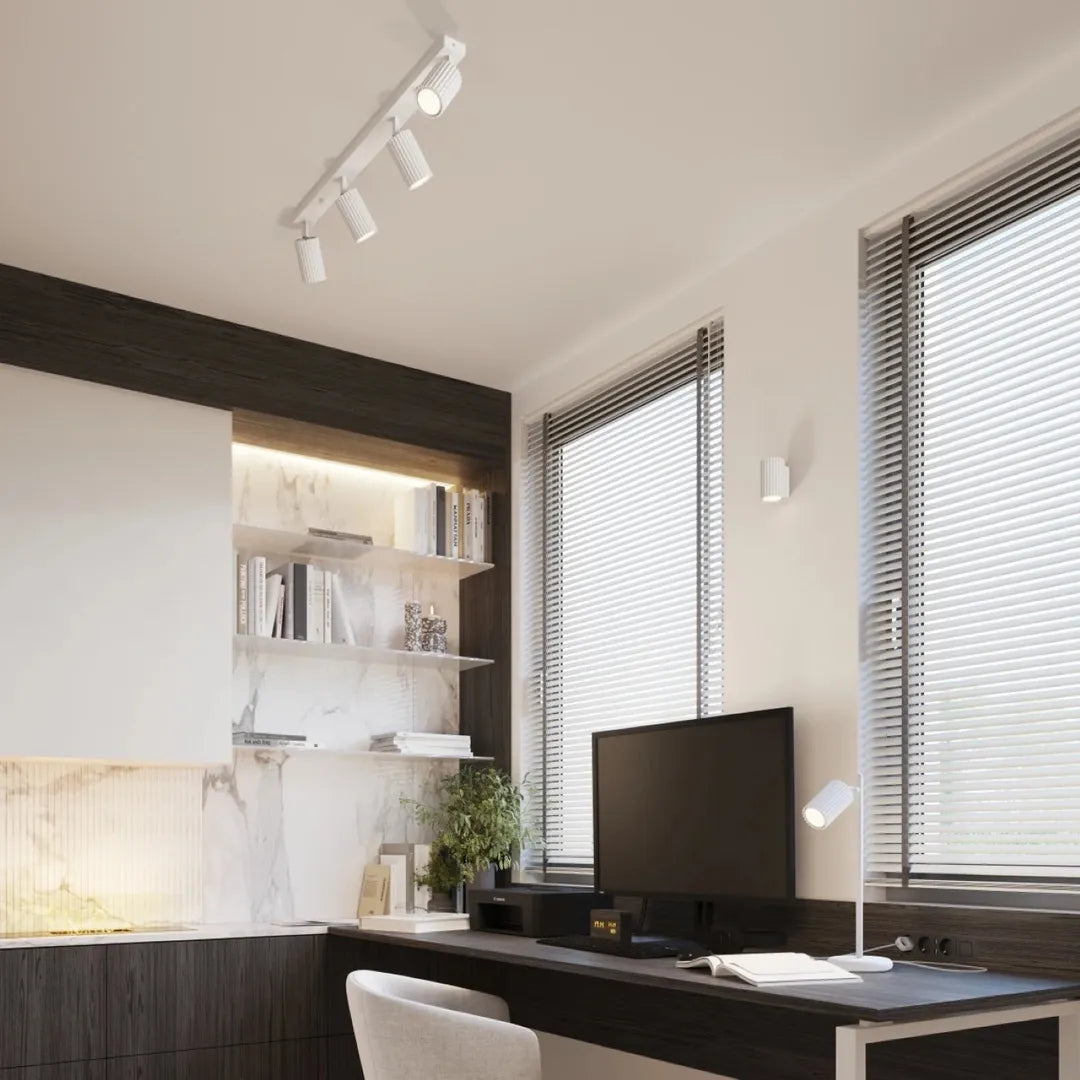 Witte Wandlamp KARBON 10 – Moderne Muurlamp voor Woonkamer, Slaapkamer of Hal