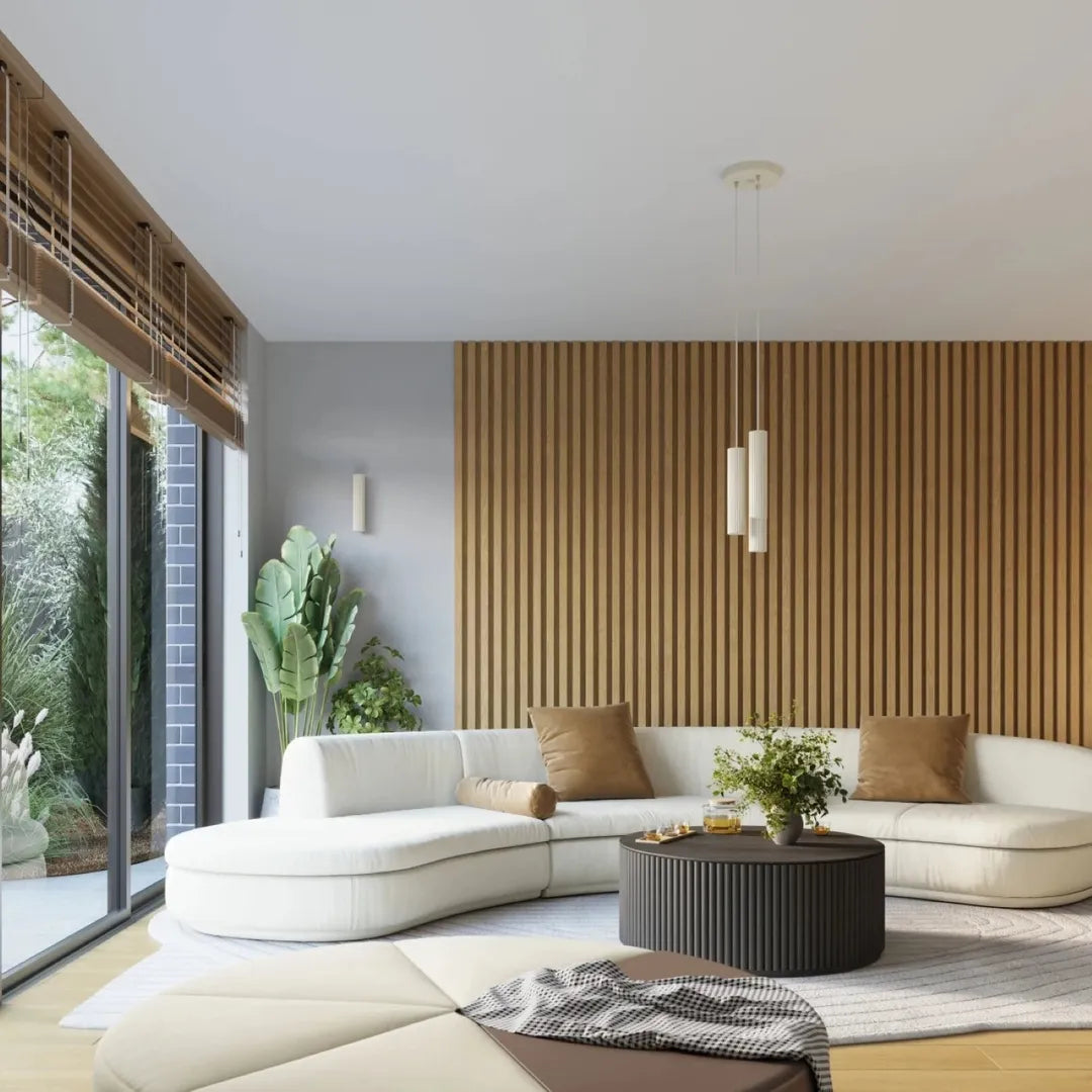 Beige Wandlamp KARBON 20 – Moderne Muurlamp voor Woonkamer, Slaapkamer of Hal