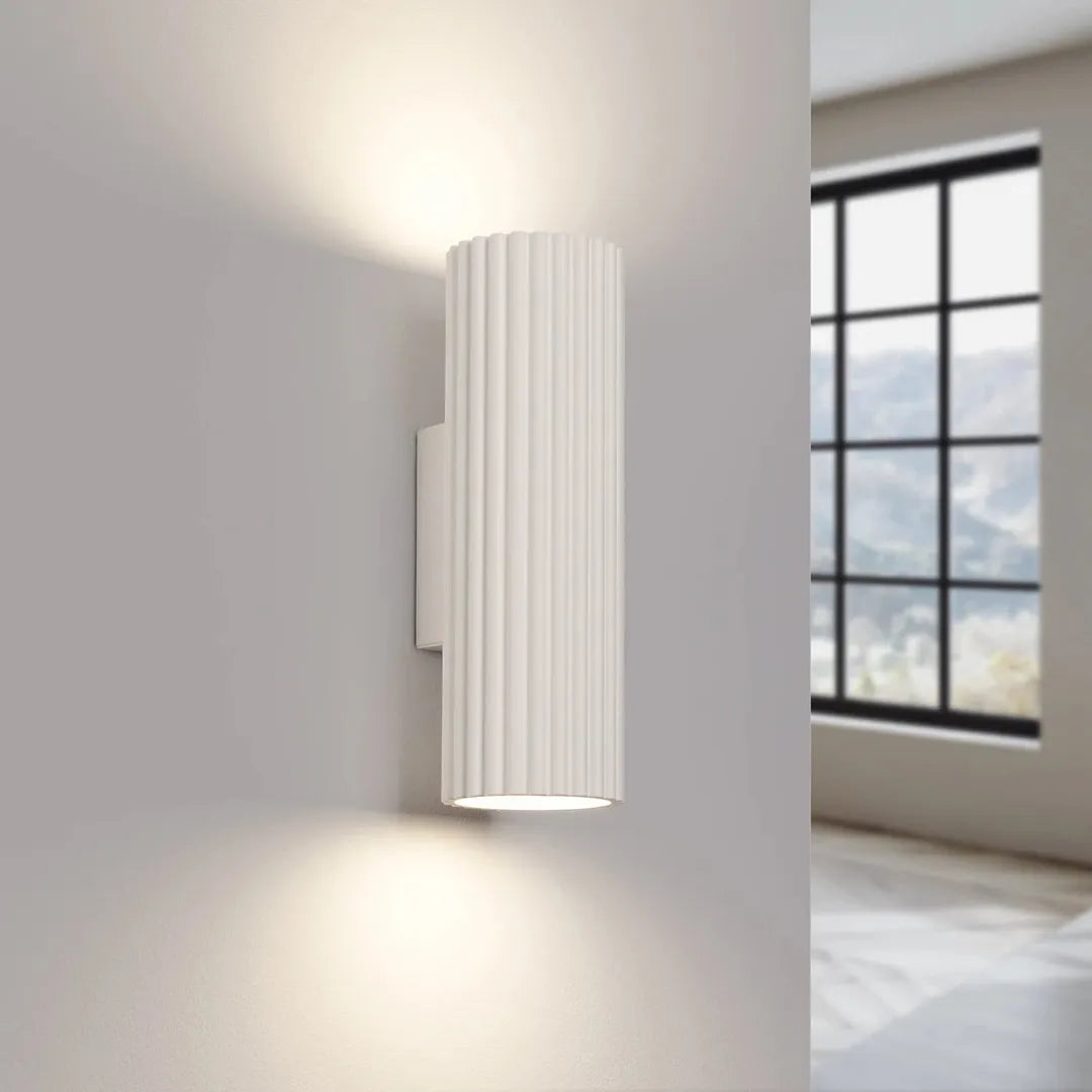 Beige Wandlamp KARBON 20 – Moderne Muurlamp voor Woonkamer, Slaapkamer of Hal