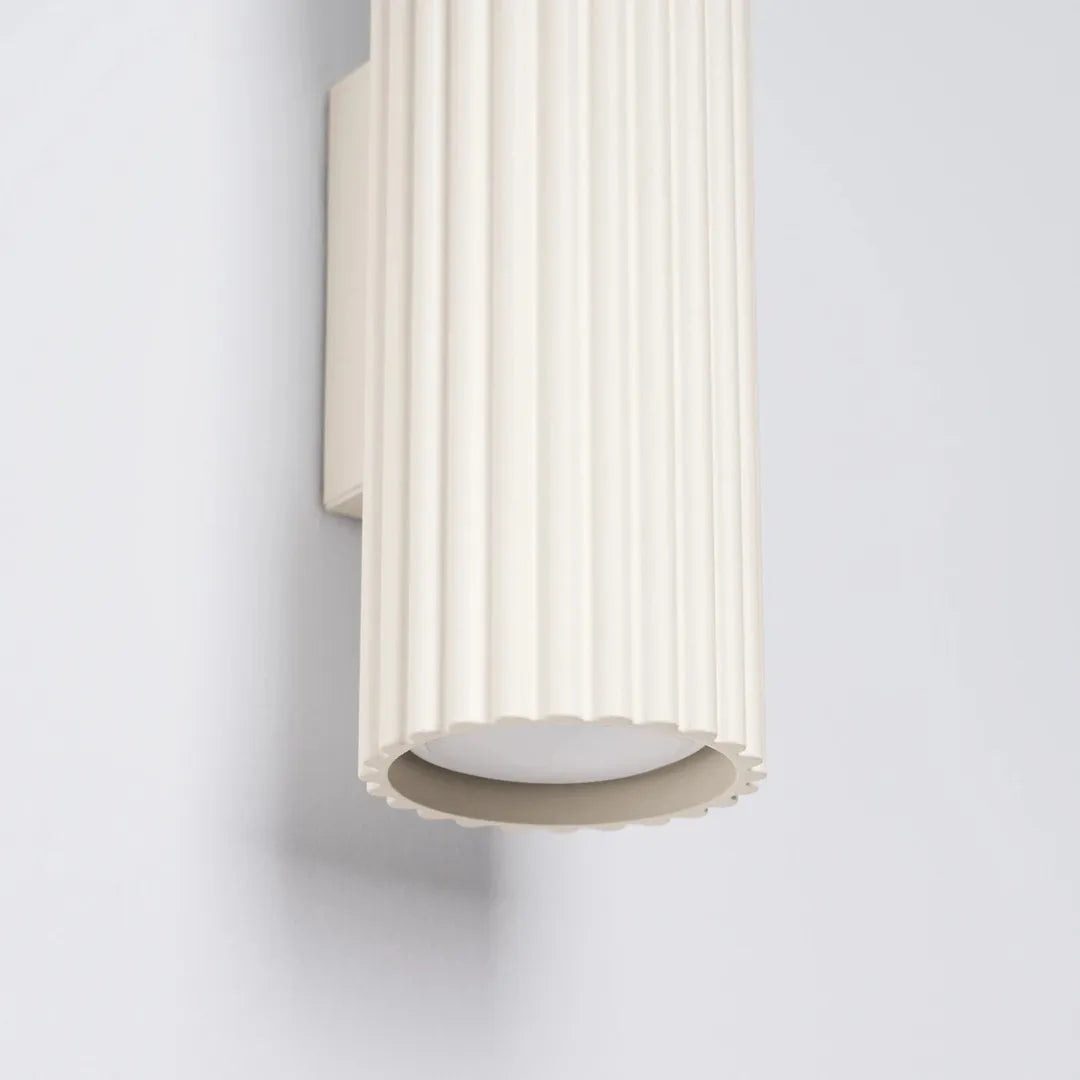 Beige Wandlamp KARBON 20 – Moderne Muurlamp voor Woonkamer, Slaapkamer of Hal