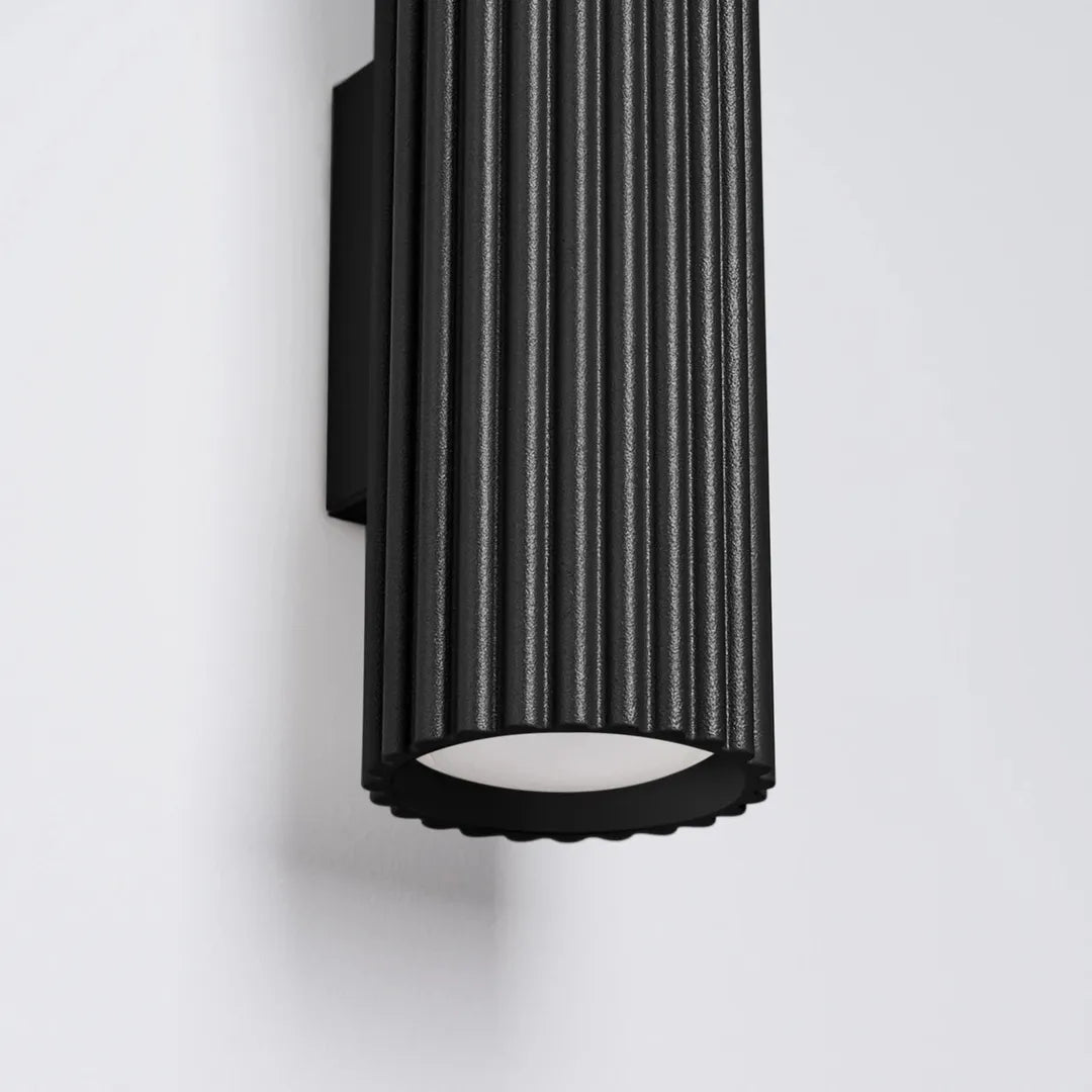 Zwarte Wandlamp KARBON 30 – Moderne Muurlamp voor Woonkamer, Slaapkamer of Hal