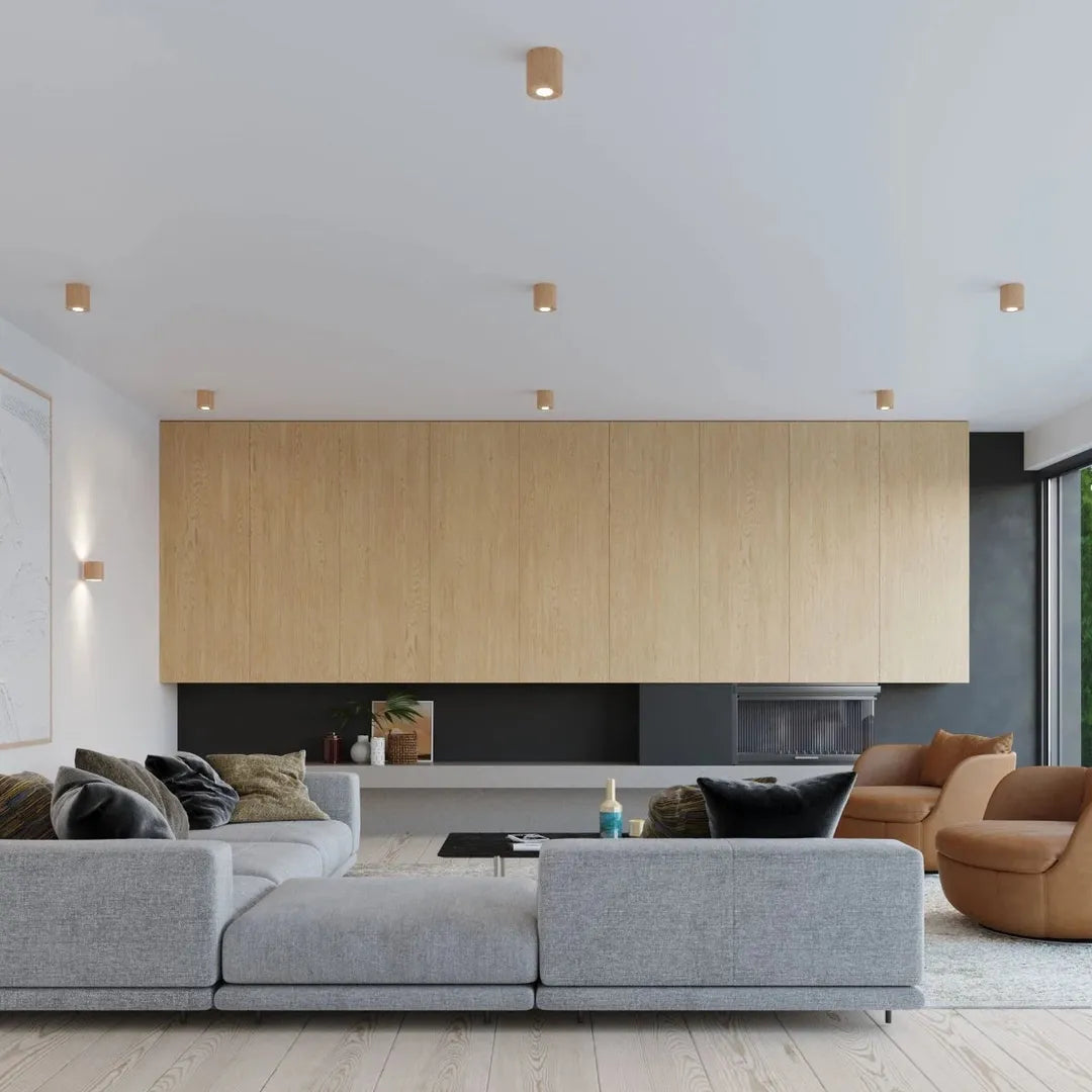 Wandlamp ORBIS van Natuurlijk Hout – Moderne Muurlamp voor Woonkamer, Slaapkamer of Hal