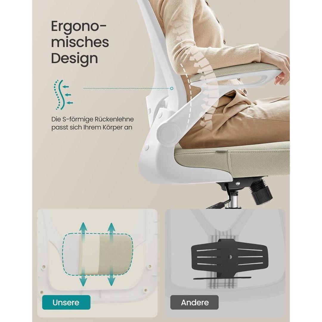Ergonomische bureaustoel met hoofdsteun – verstelbare rugleuning – comfort en ondersteuning – zwart