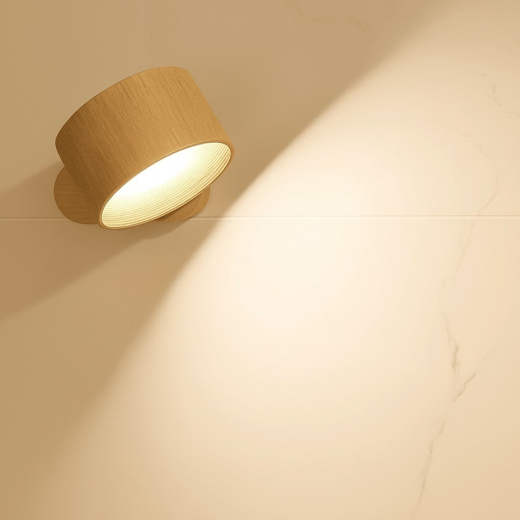 Ervald wandlamp van abs – close-up van het materiaal