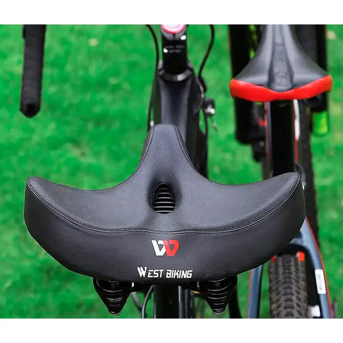 fietszadel – schuin van voren