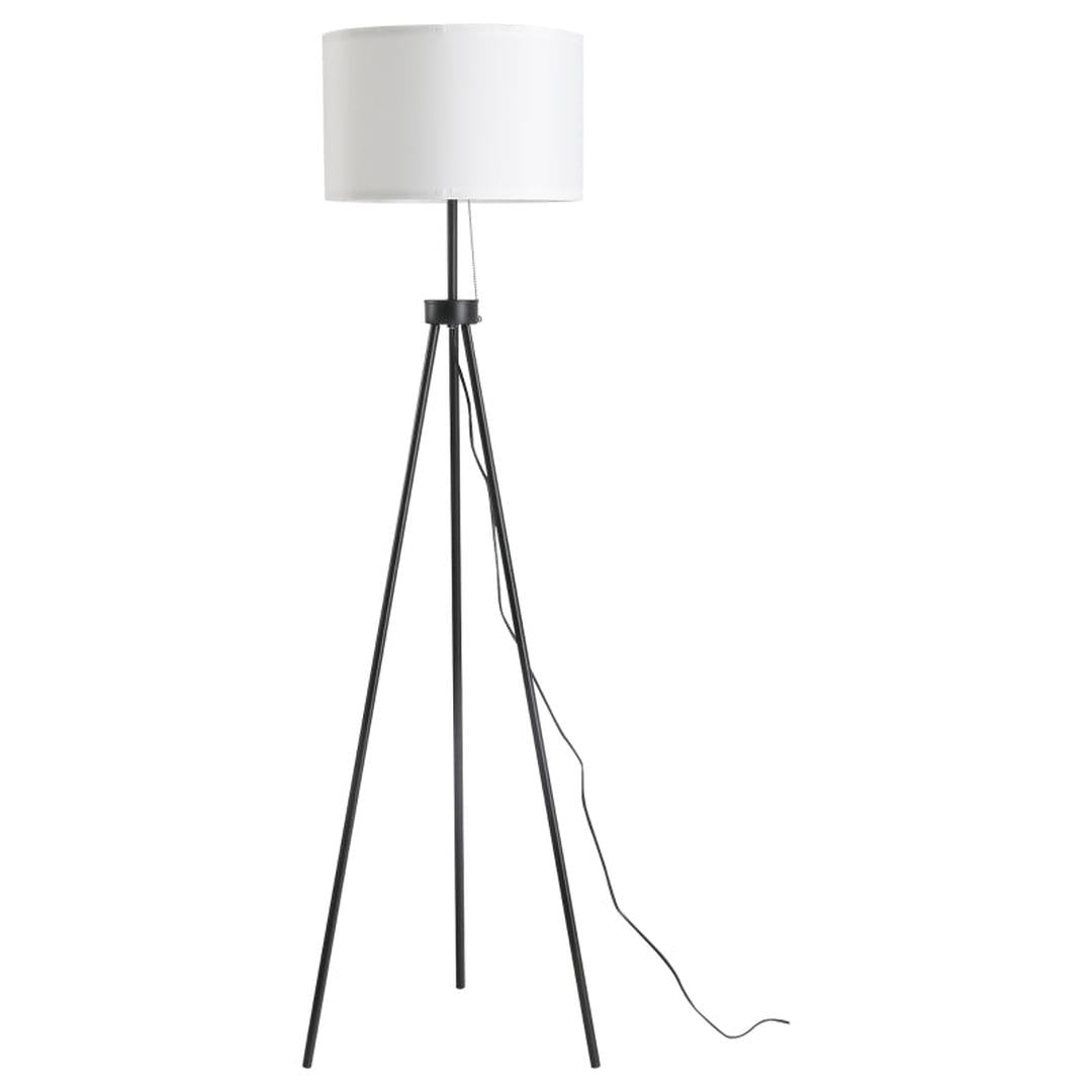 Staande lamp met E27 fitting – staal en polyester
