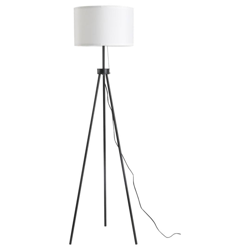 Staande lamp met E27 fitting – staal en polyester