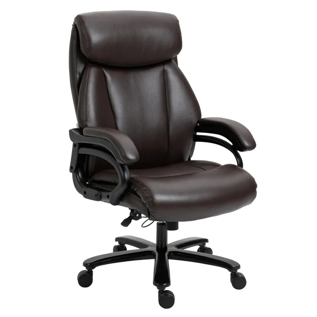 Bureaustoel zwart – Verstelbare draaistoel met voetsteun en hoofdsteun – Massagestoel met 7 massagepunten 68x79x104-112 cm