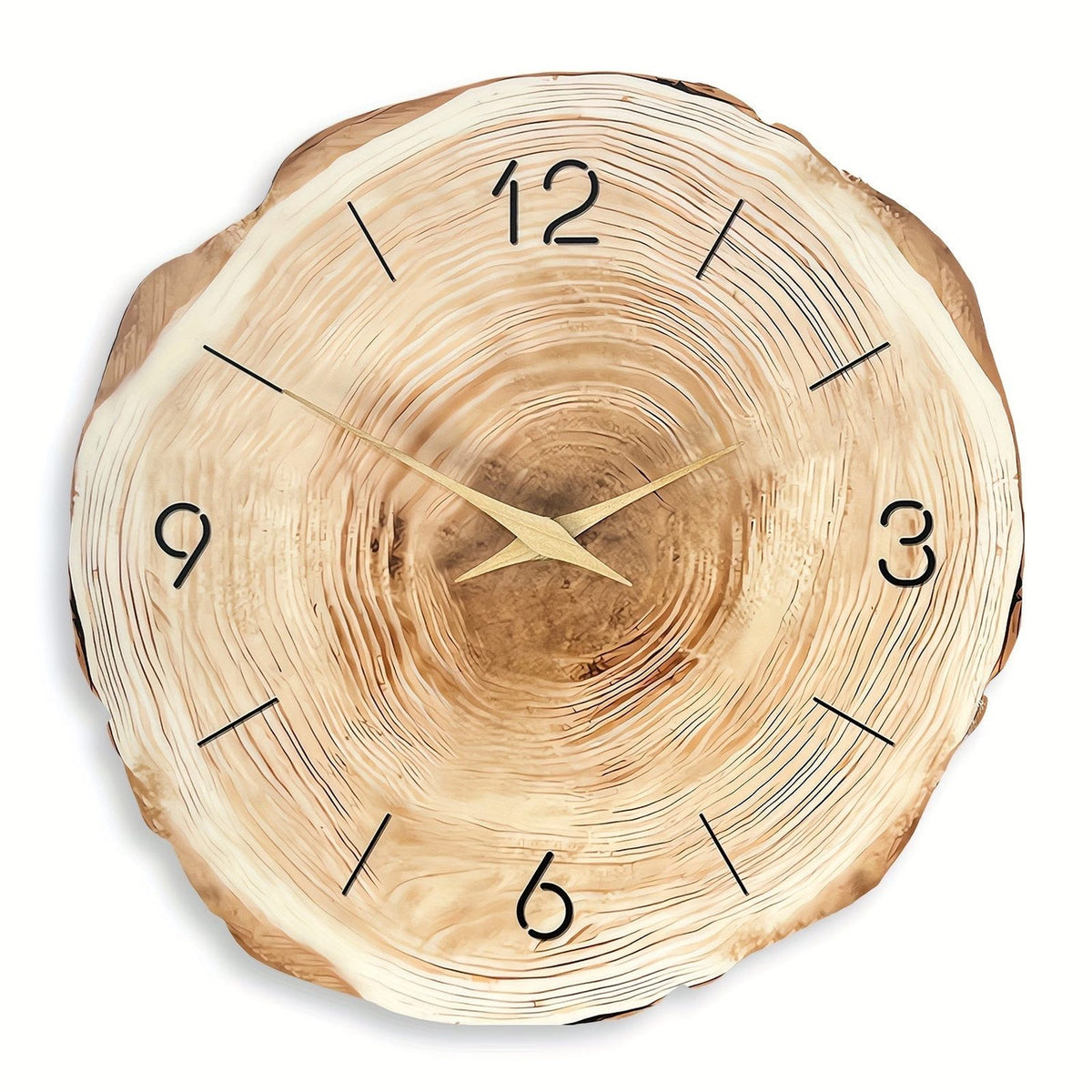 wandklok van hout – met de meegeleverde onderdelen