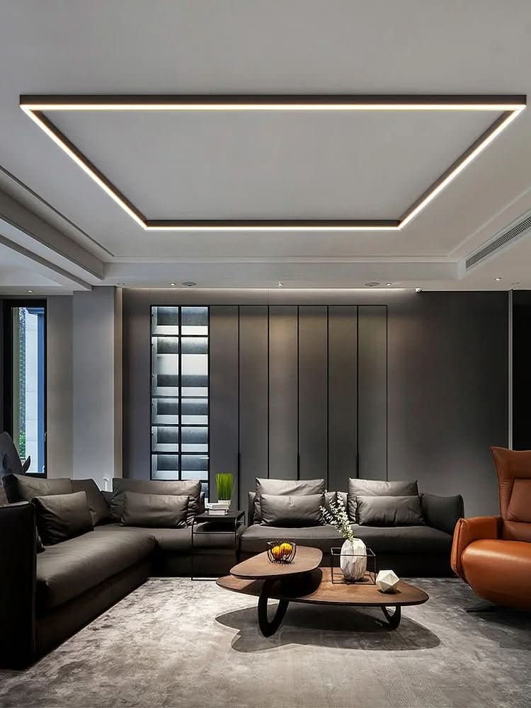 Kalora plafondlamp van aluminium en acryl glas – geplaatst in een interieur