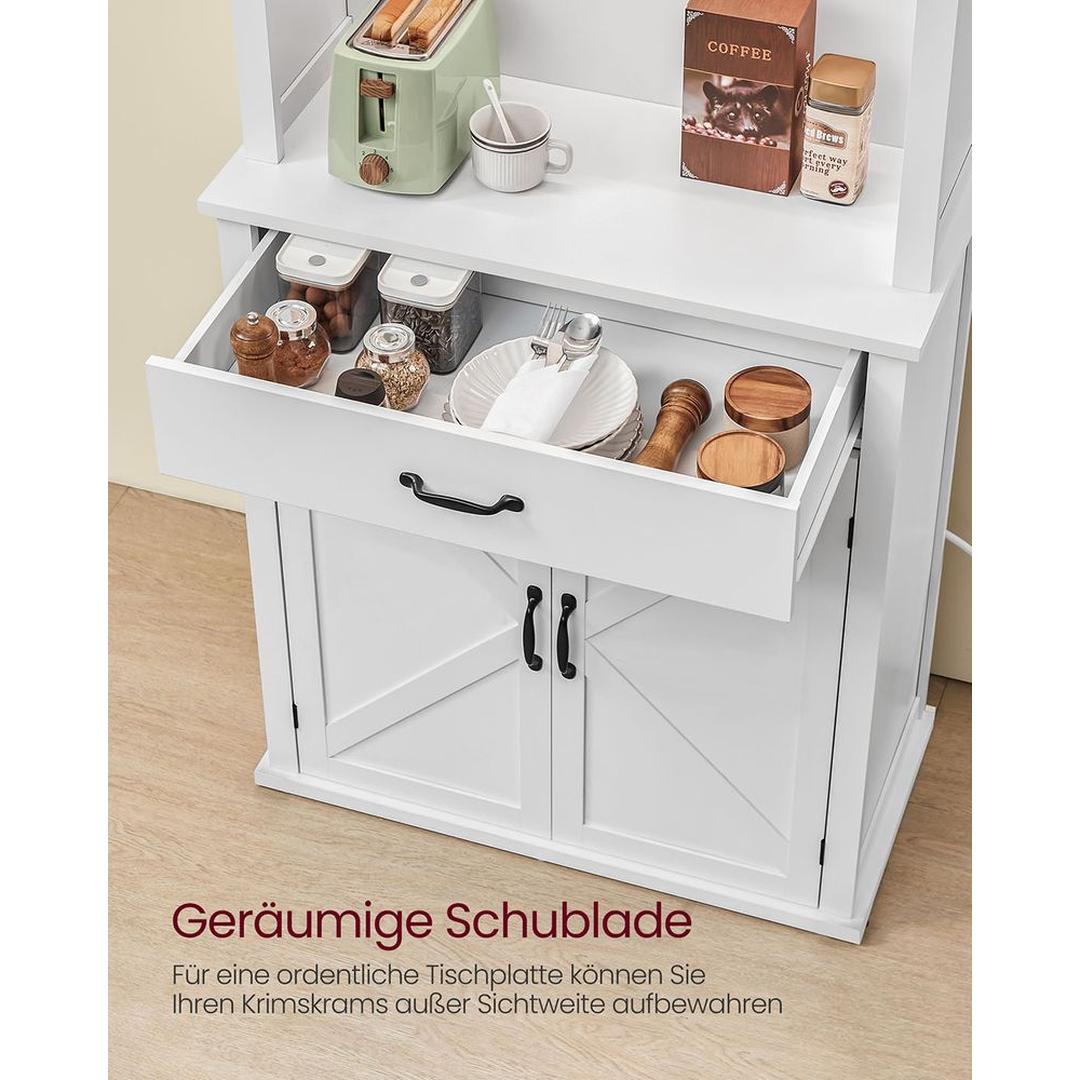 Keuken Opbergkast met Ingebouwde Verlichting en Stroomaansluiting – Praktisch en Functioneel Ontwerp