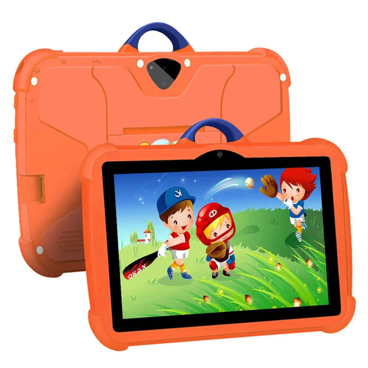 tablet in groen – zijaanzicht