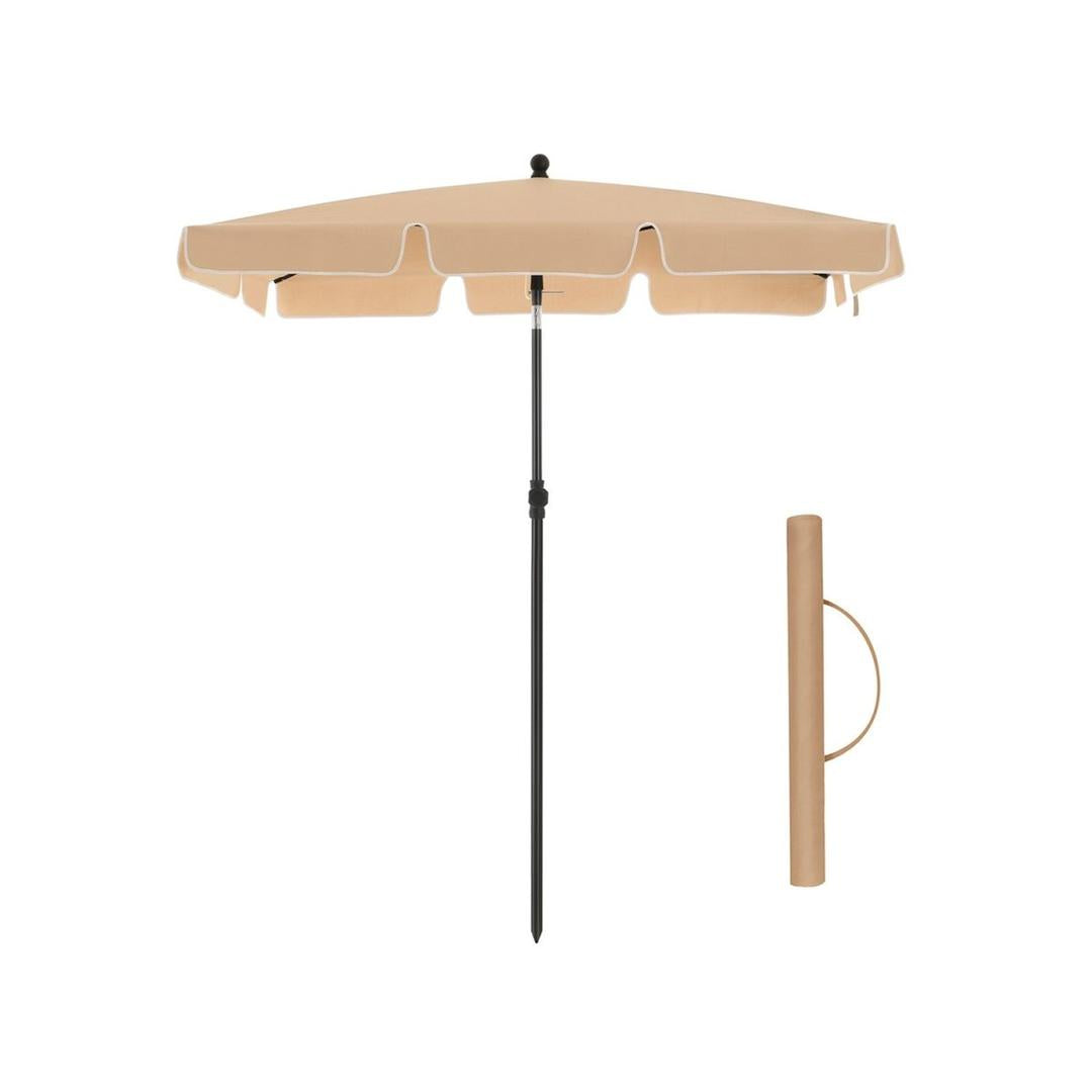 Rechthoekige parasol – kantelbaar en in hoogte verstelbaar – UPF 50+ UV-bescherming – 200x125, 230x150 of 180x125 cm