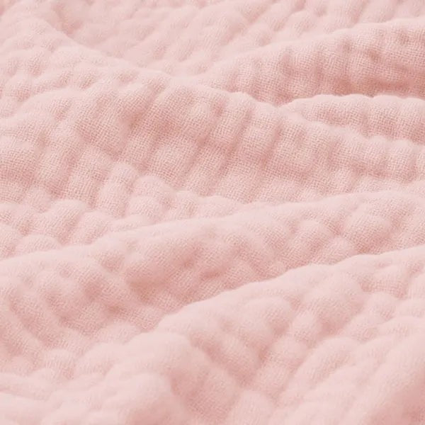 Kolstad plaid in roze van katoen – zijaanzicht