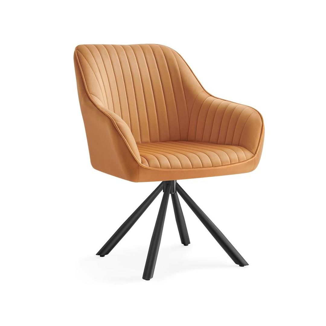 Luxe Eetkamerstoel met Armleuningen – 360° Draaibaar – Comfortabele Draaistoel voor Eetkamer of Keuken