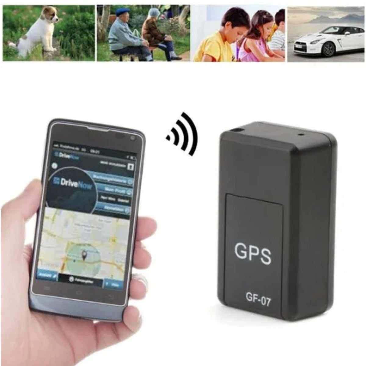 gps-tracker van abs – met de meegeleverde onderdelen