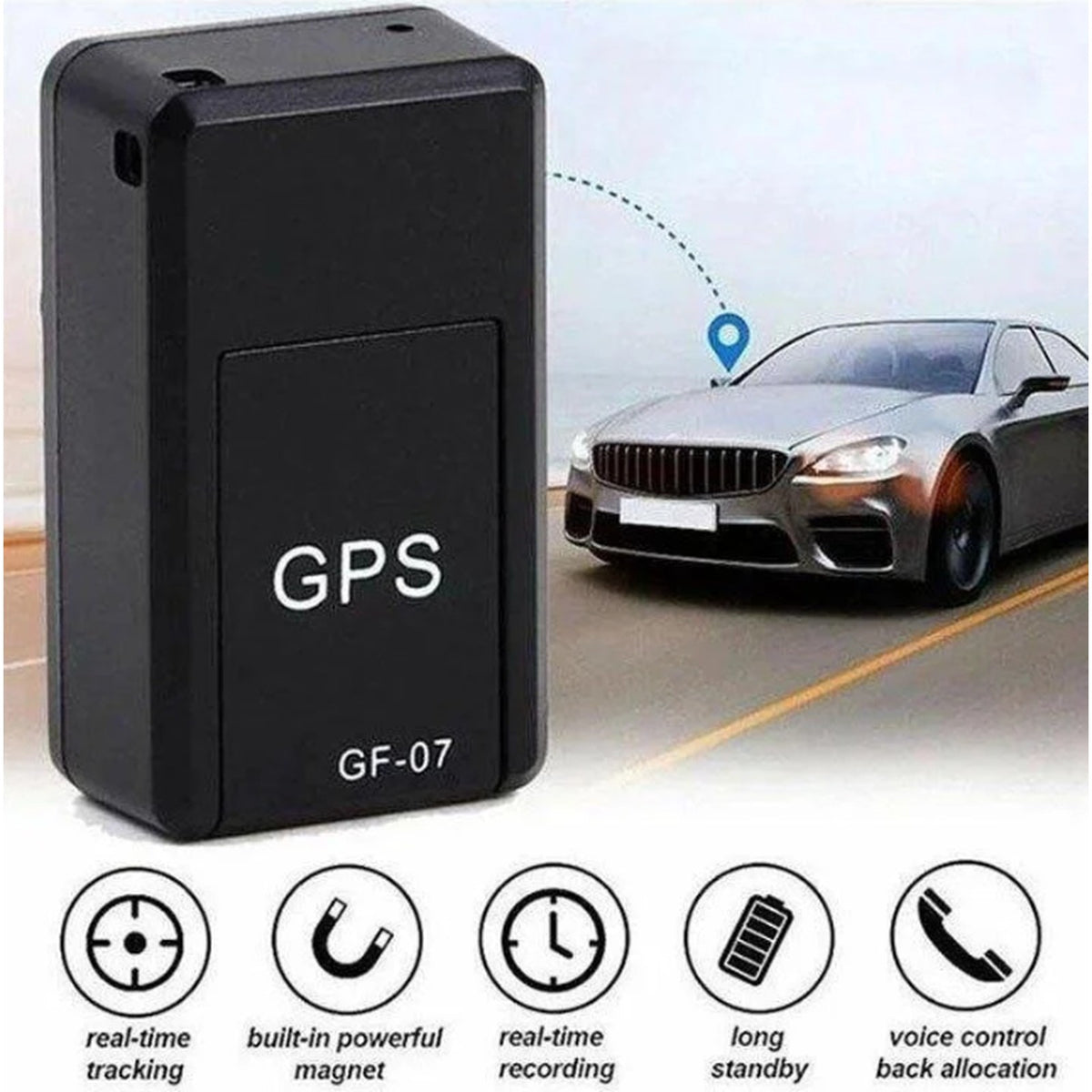 gps-tracker van abs – van bovenaf gezien