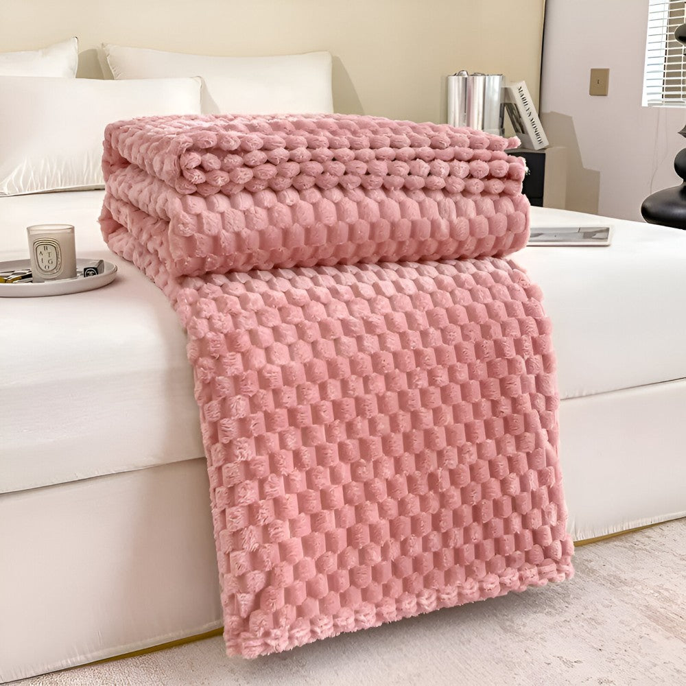 Meldra plaid van polyester – vooraanzicht