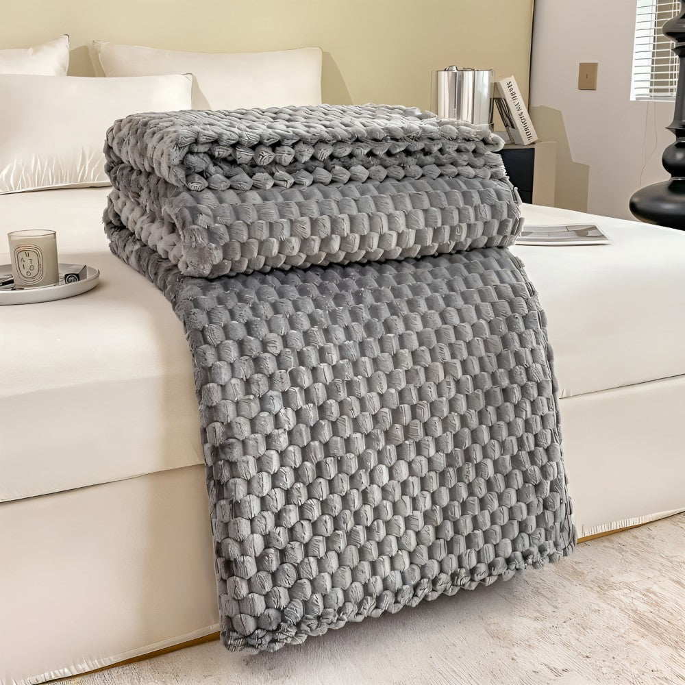 Meldra plaid van polyester – sfeerbeeld in huis