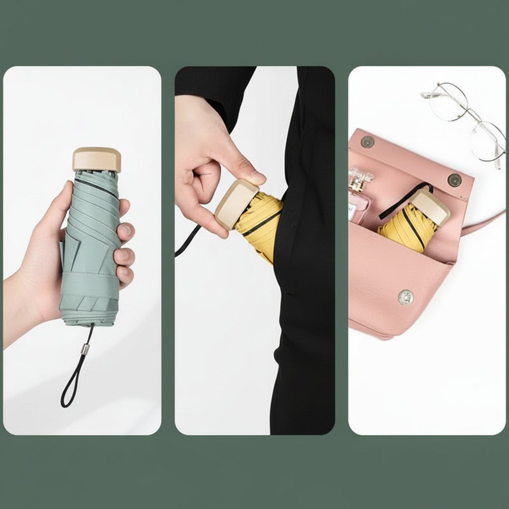Merarvang product in geel van duurzaam, waterdicht vinyl – zijaanzicht