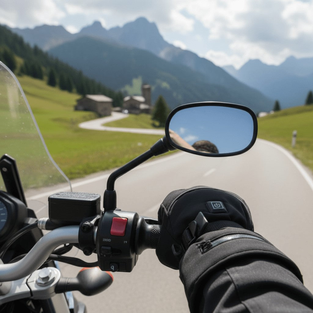 Mermar product in zwart 2 (for motorcycle) van polyester – vooraanzicht