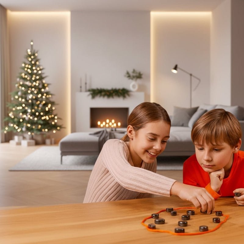 Merstad speelgoed van high-quality kunststof with magnets – in een woonkamer