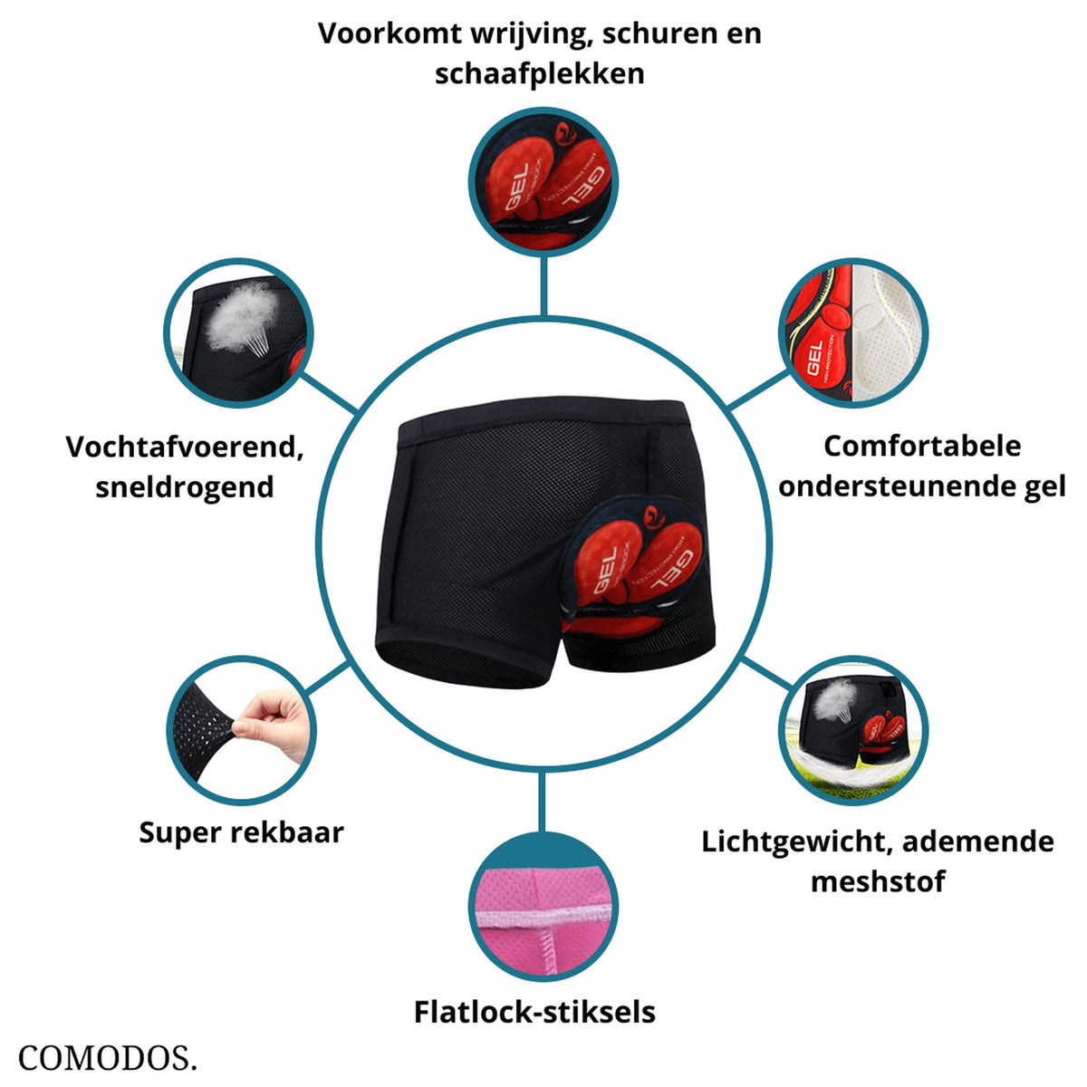 short – detailfoto van de afwerking
