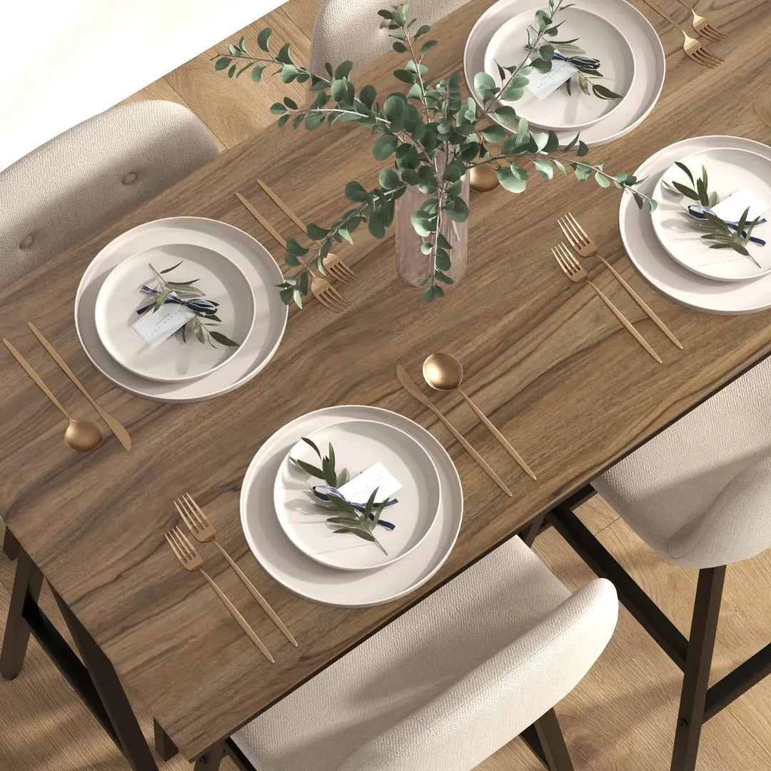 Barkrukset met Tafel – Industrieel Design, 2 Barkrukken met Stiksels, Lichtgrijs, 120 x 60 x 91 cm