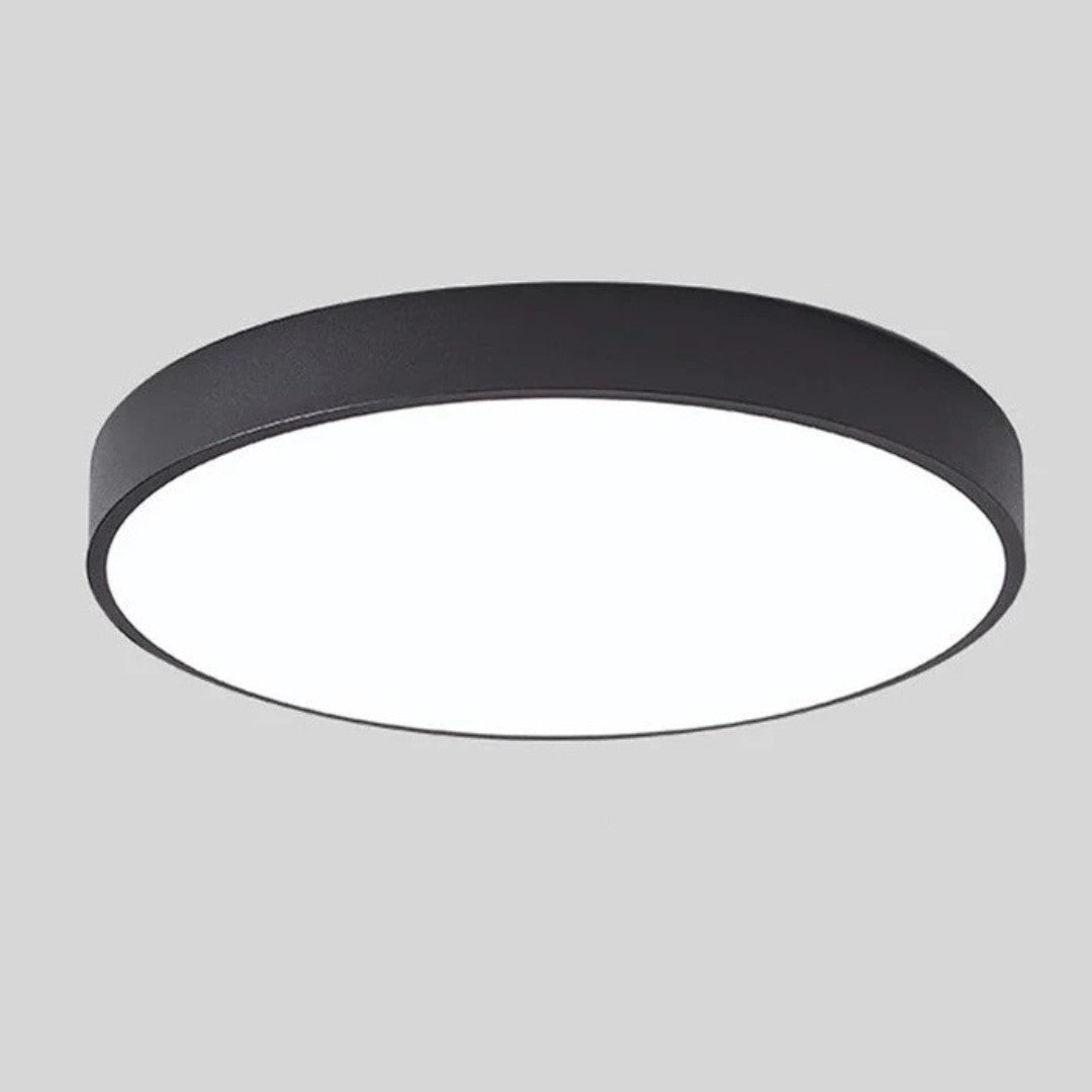 Naldra plafondlamp van hout, acryl – geplaatst in een interieur