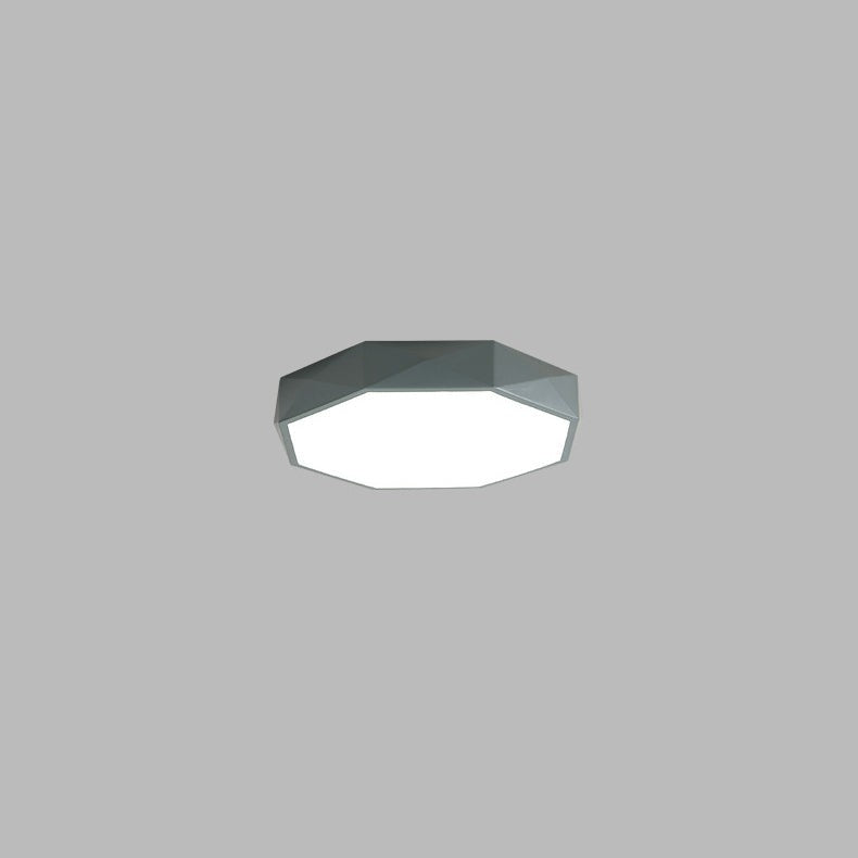 Nervik plafondlamp van ijzer, acryl – van bovenaf gezien