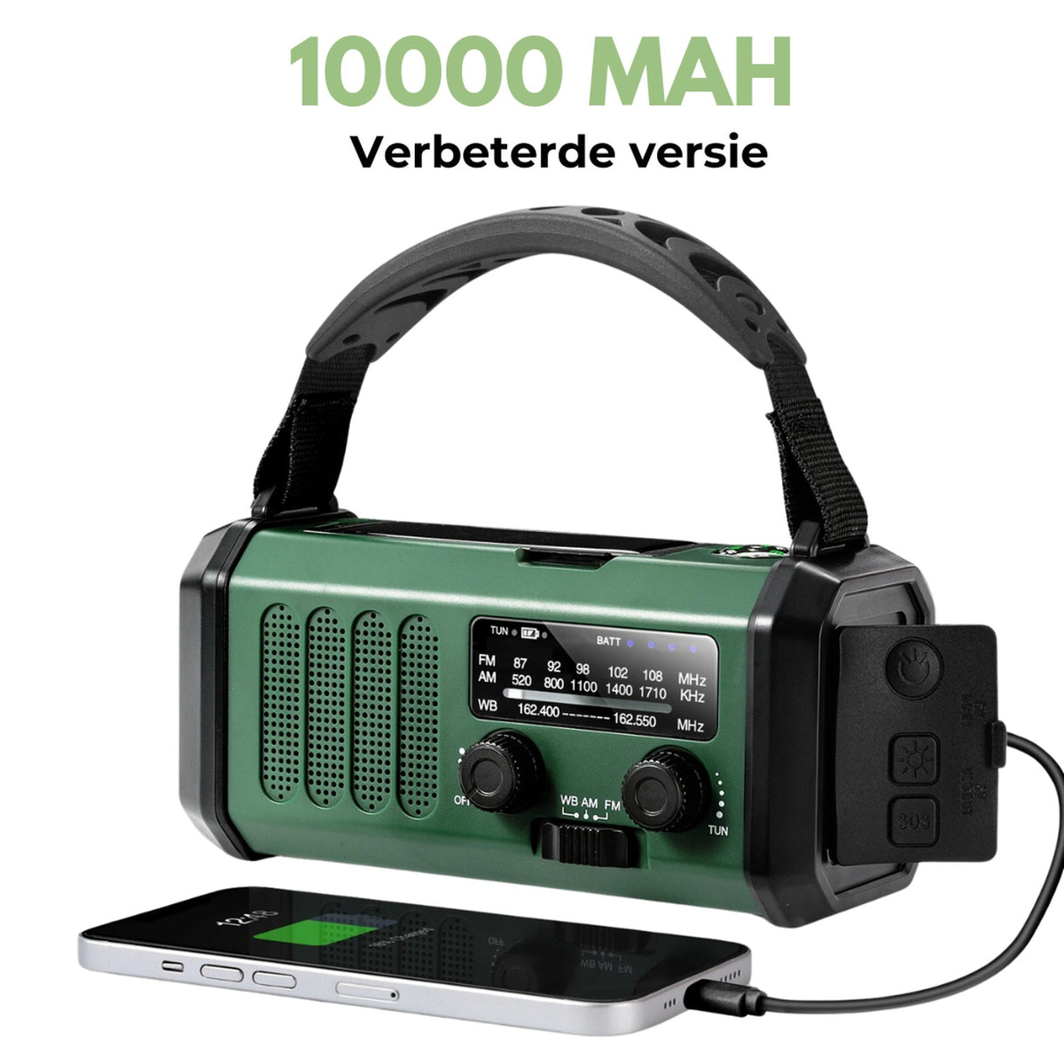 noodradio – achteraanzicht