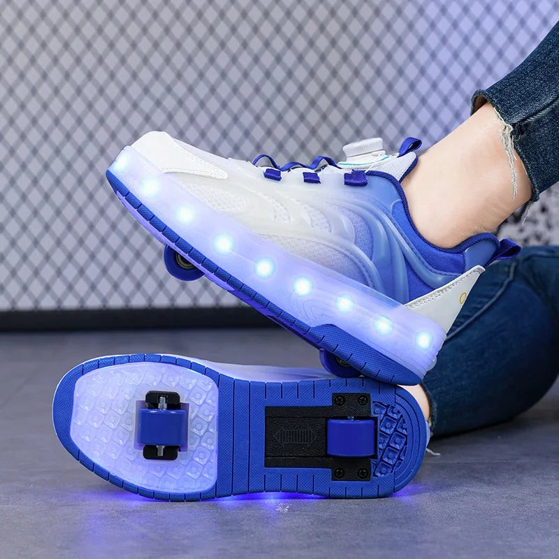 Nord2312 schoen van kunststof, textiel verlichte wielen met led-licht usb oplaadbaar voor gemak en duurzaamheid geschikt (4)