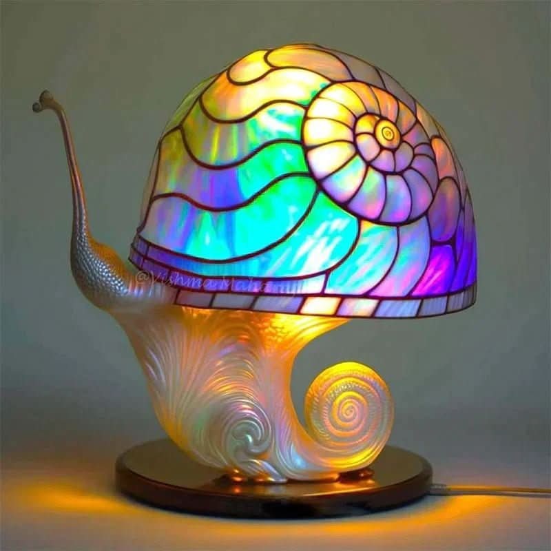 Nord2588 tafellamp van glas, resin, kunststof – sfeerbeeld in huis