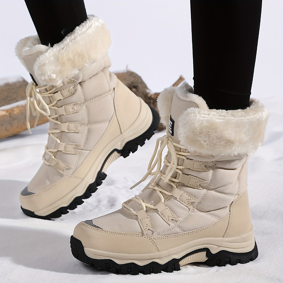 Nord2841 product in beige van huidvriendelijk textiel en rubberen zool – vooraanzicht