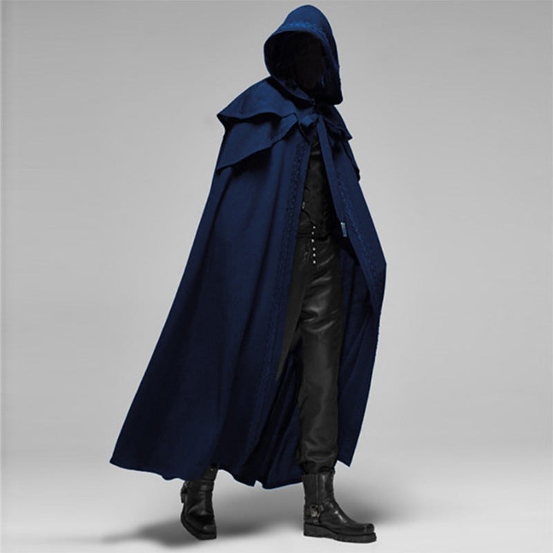 Nord3282 poncho in groen van polyester en katoen – detailfoto van de afwerking