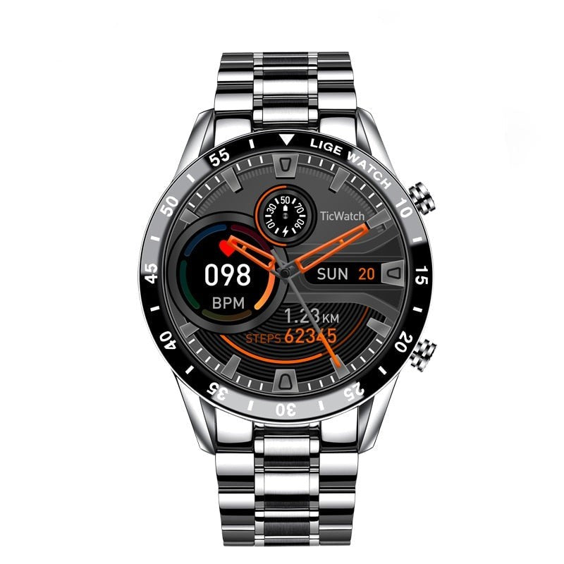 Nord3599 horloge van roestvrij staal en siliconen – sfeerbeeld in huis
