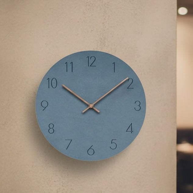Nord4532 product in blauw van non-toxic mdf board + walnut hout hands – vooraanzicht