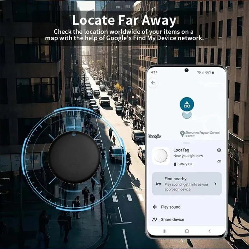 Nord4860 gps-tracker van polyester band, kunststof behuizing (waterdicht en schokbestendig) – zijaanzicht