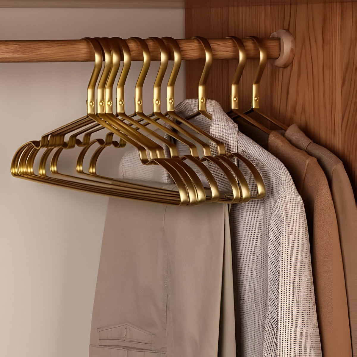 Nord5308 product in goud van aluminium – in een woonkamer