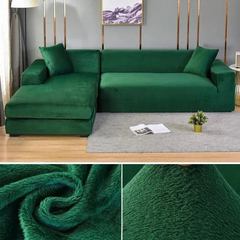 Nord531 bankhoes in bruin van 100% polyester with velvety surface – detail van de rand