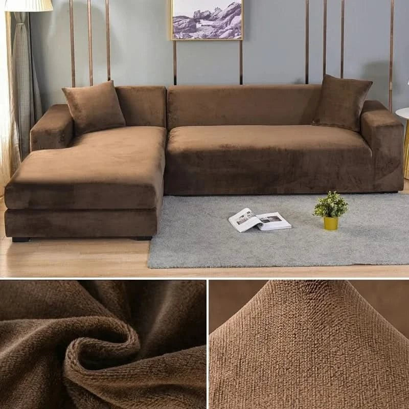 Nord531 bankhoes in turkis van 100% polyester with velvety surface – met de meegeleverde onderdelen