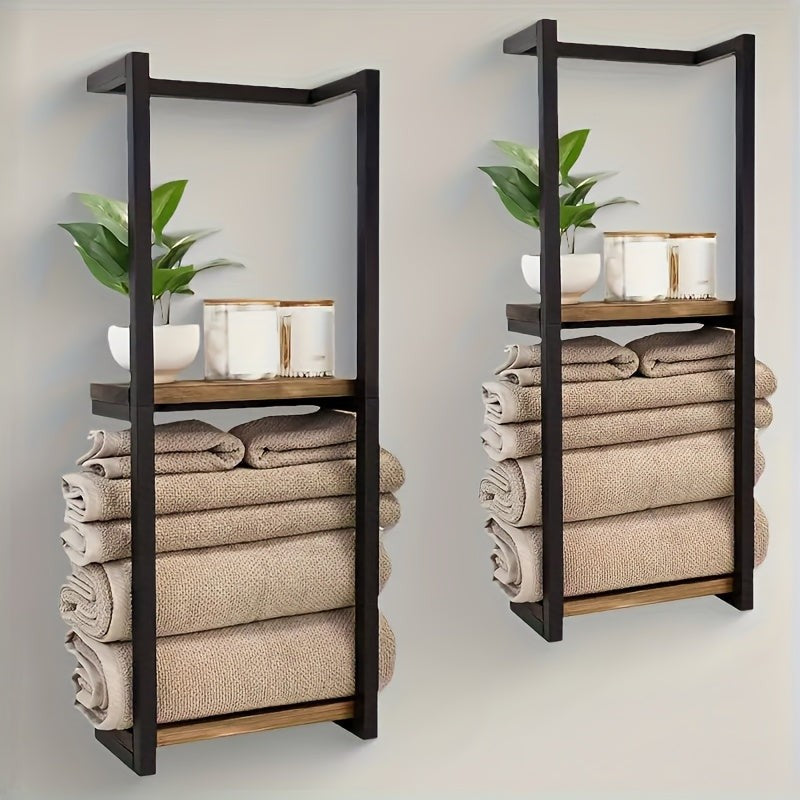 Nord5482 wandplank van metaal (frame) en hout (legplanken) – detailfoto van de afwerking